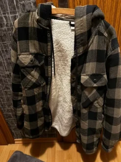 Herren Winterjacke / Flanelljacke mit Teddyfutter – Active Touch, Größe XL