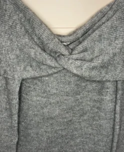H&M - Pullover schulterfrei grau neu mit Etikett gr.L