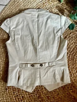 H&M Anzugjacke Weste beige Creme - Gr.38