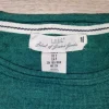 H&M Baumwoll-Leinen-Pullover Gr.S türkis-meliert Topzustand