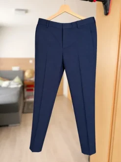 H&M Dunkelblauer Anzug Set Sakko + Hose Gr. 48 / 33R Slim Business