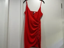 H&M Elegantes Kleid Rot gr M L 38 40 NEU