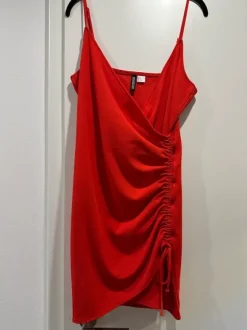 H&M Elegantes Kleid Rot gr M L 38 40 NEU