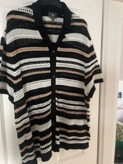H&M gelochtes Häkel Sommer Hemd Gr. XXL