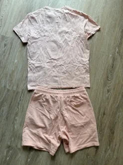 H&M Herren Sweat-Short T-Shirt Set, Gr. M, rosa altrosa