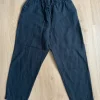 H&M Leinen Stoffhose schwarz XS, Linen trousers black