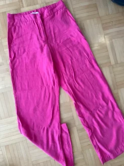 H&M Pinke Stoffhose