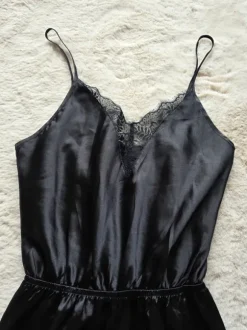 H&M Satin Nachtwäsche Pyjama Jumpsuit