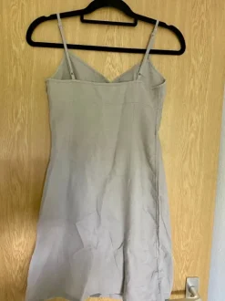 H&M Sommer Kleid aus Baumwolle in beige khaki - Größe XS