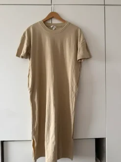 H&M t-Shirt Kleid in beige