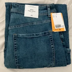H&M wide high waist jeans cropped