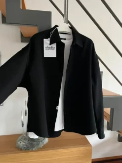 Hochwertiges Studio Seidensticker Oversize Overshirt Hemdjacke Hemd Gr.L NEU