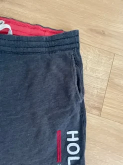 Hollister Sweatshorts XL – dunkelblau/grau