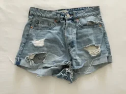 Hot Pants Shorts ripped H&M blau zerissene Hose Jeans