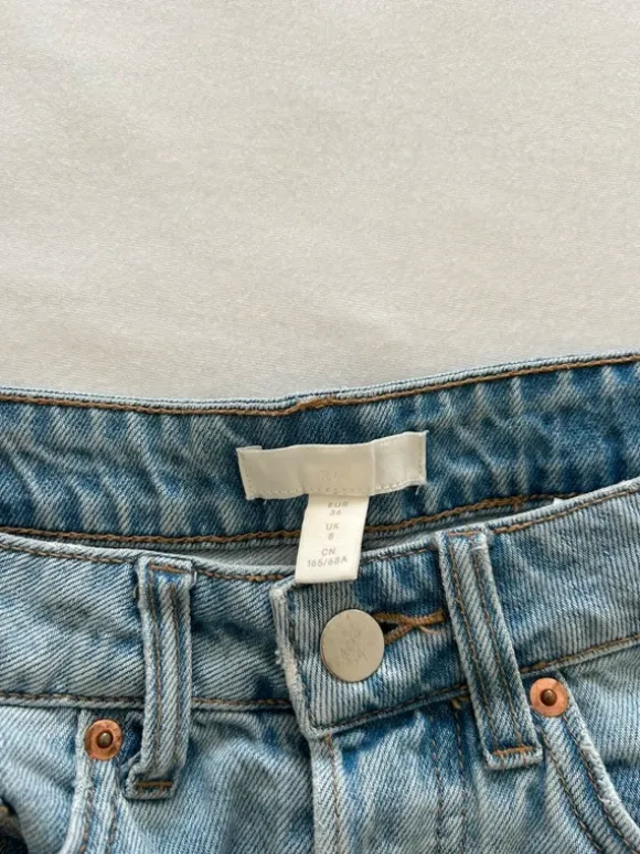 Hot Pants Shorts ripped H&M blau zerissene Hose Jeans