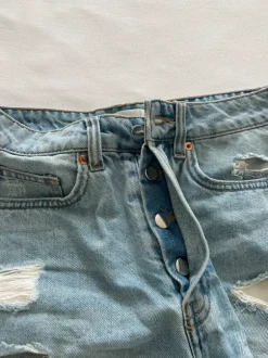 Hot Pants Shorts ripped H&M blau zerissene Hose Jeans