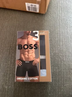 Hugo boss ondergoed maat L 3x lichtblauw, grijs en zwart - organic cotton