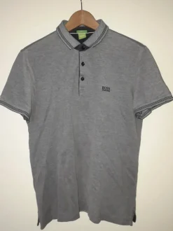 Hugo boss polo maat L grijs blauw