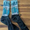 Injinji Zehensocken Crew • Wald & Wasserfall Print • Gr. M (43-46) • Top-Zustand