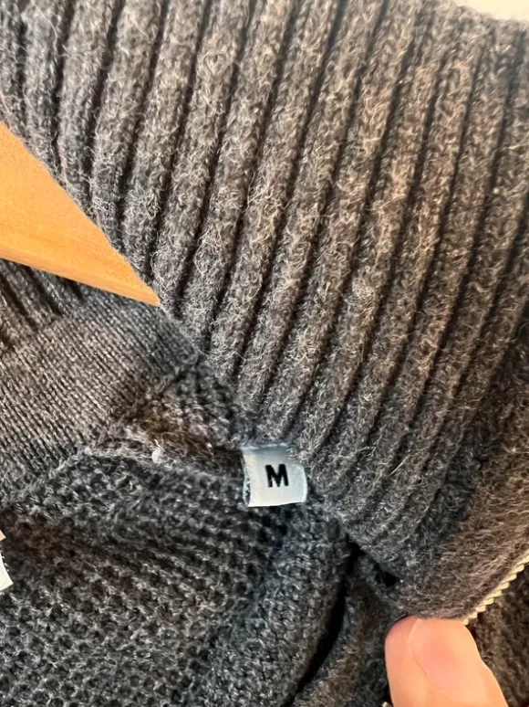 Jack & Jones Premium Pullover mit Reiverschlusskragen Größe M dunkelgrau
