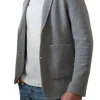 Jack & Jones Strickblazer – Grau – Größe M