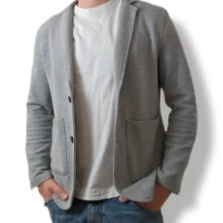 Jack & Jones Strickblazer – Grau – Größe M