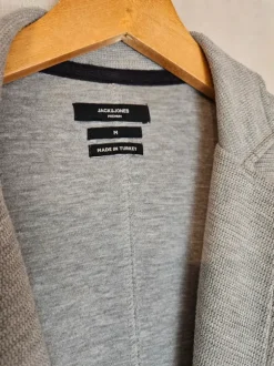 Jack & Jones Strickblazer – Grau – Größe M