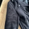 Jacke in Wildlederoptik