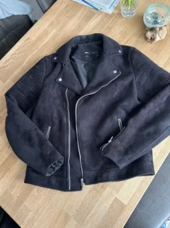 Jacke in Wildlederoptik