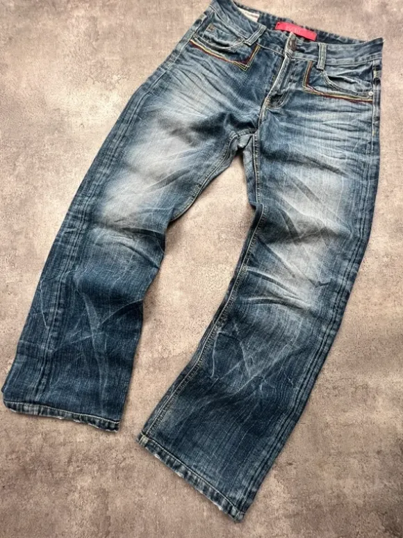 Japanese Evisu Baggy Fit Denim | Light Blue | W30 L30