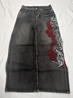 Japanese Exclusive Baggy Jeans - [ JNCO Style ] Y2K Streetwear Grunge