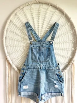 Jeans Latzhose Shorts