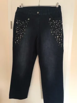 Jeans mit Steinen, Gr. 22, Sarah Kern, blau
