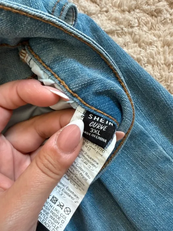 Jeans Short hellblau