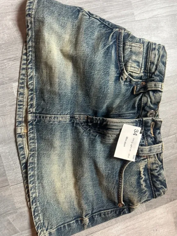 jeans skort