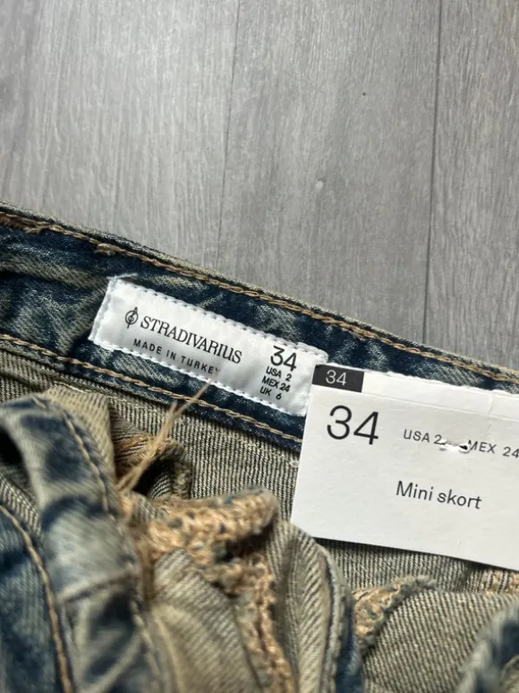 jeans skort