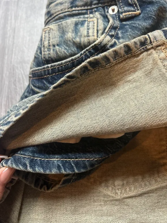 jeans skort
