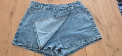 Jeans Skort Hosenrock Gr. 40 M L Damen Sommer 2026 Blogger weich