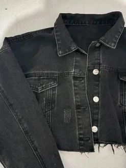 Jeansjacke schwarz Größe S