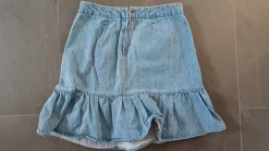 Jeansrock mit Volants