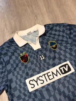 Jersey Blau-Weiße Kacheln Unisex M