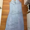 Jolina denim halter jurk lichtblauw maat 40