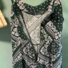 Jumpsuit / Einteiler grün Sommer Paisleymuster 44