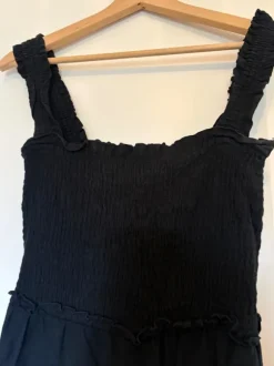 Jumpsuit lang, schwarz, Größe S