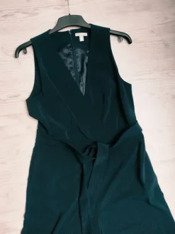 Jumpsuit Overall blau Gr. 44 mit Bindegürtel