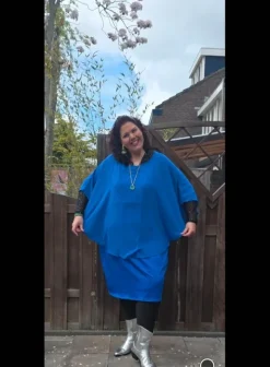 🌸Jurk schiterende kleur 🌸hip hot trendy #uniek# mooie kwaliteit trendsetter#!