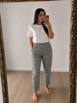 Karierte Stoffhose Größe 40
