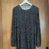 Kleid Punkte schwarz weiß