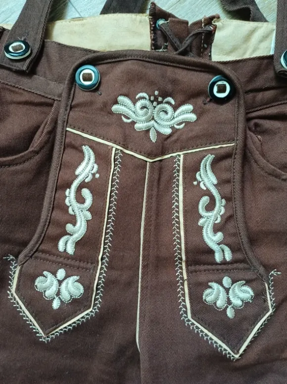 Kniebundhose aus Baumwolle Trachtenjeans