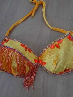Komplettes Auftrittskostüm Bauchtanz, Bellydance, Orientalischer Tanz, Fasching neu, Größe S/M